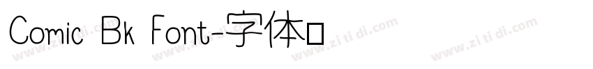 Comic Bk Font字体转换